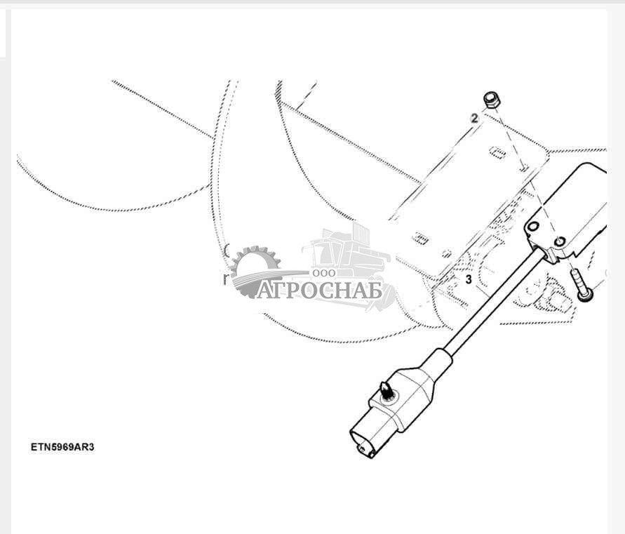 Датчик числа оборотов элеватора чистого зерна 